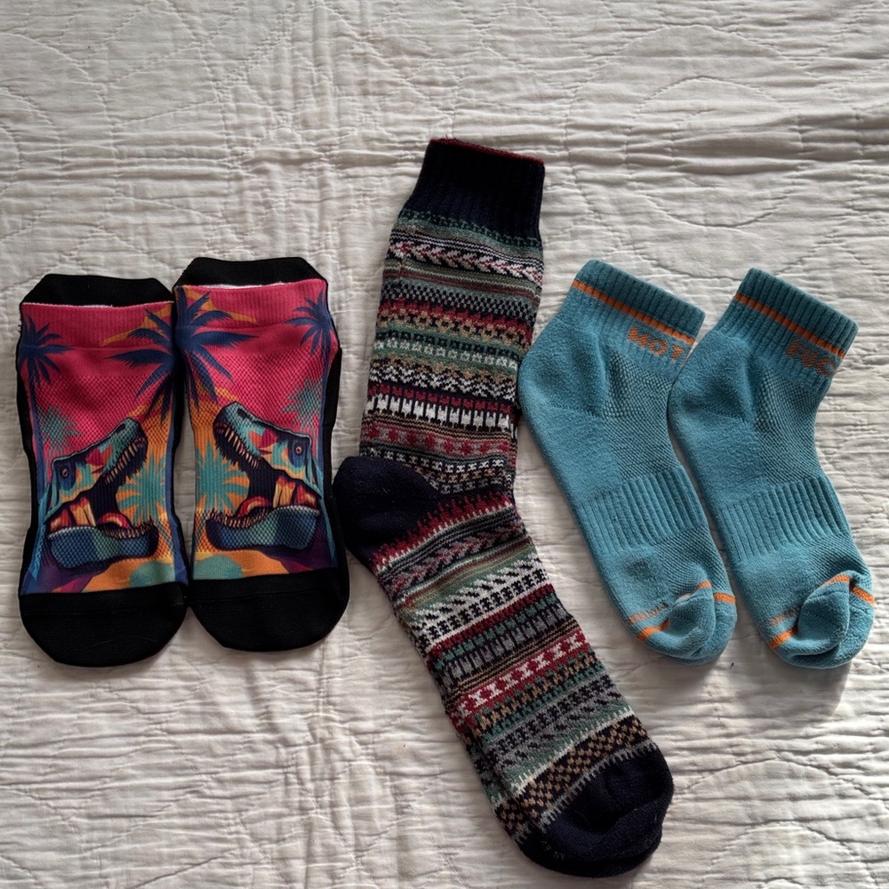 Lot of Colourful Socks